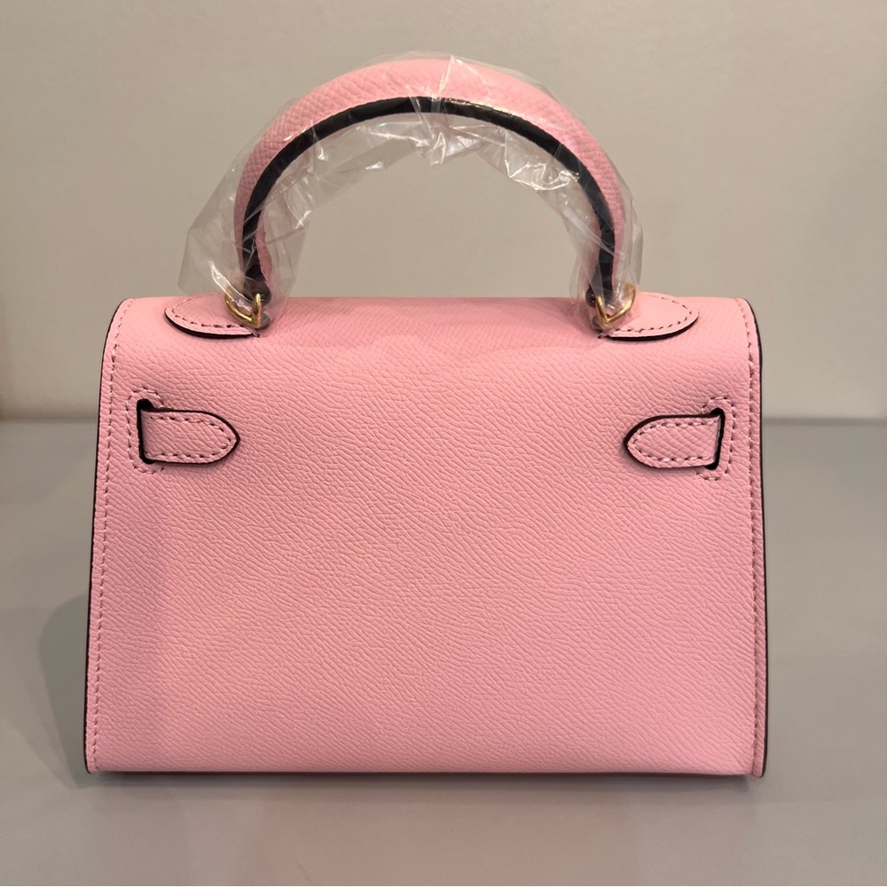 19cm Epsom Leather mini handbag with shoulder strap, Gold hardware - Picture 11 of 12